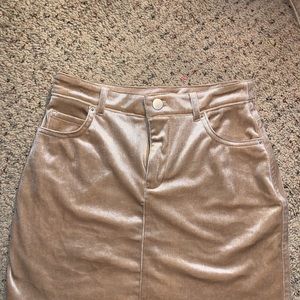 Forever 21 velvet skirt.